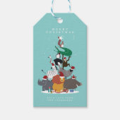 Étiquettes-cadeau Animaux sauvages Noël Arbre de Noël (Devant)