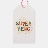 Étiquettes-cadeau Animaux Super-héros Fête d'anniversaire Enfants Mi (Dos)