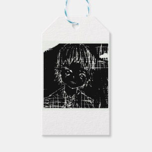 Étiquettes-cadeau anime manga tous les jours projet noir