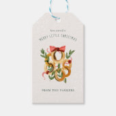 Étiquettes-cadeau Anneaux dorés | 12 Jour de Noël (Devant)