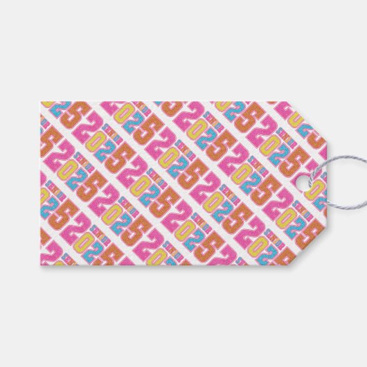 Étiquettes-cadeau Année 2025 (Devant (Horizontal))