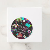 Étiquettes Cadeau Années 80, Rétro, Merci (En situation)