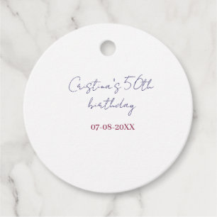 Étiquettes Cadeau anniversaire 50 ans anniversaire mariage ajouter n