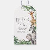 Étiquettes-cadeau Anniversaire Animaux de la Savane (Devant)
