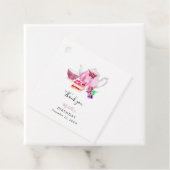 Étiquettes Cadeau Anniversaire Après-Midi Tea Party Script élégant r (En situation)