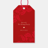 Étiquettes-cadeau Anniversaire chinois de la "longévité" (IVORY) (Dos)