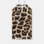 Étiquettes-cadeau Anniversaire crémeux du léopard noir Brown (Dos)