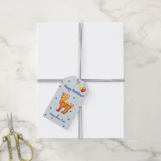 Étiquettes-cadeau Anniversaire de Aries Ram (Avec de la ficelle)