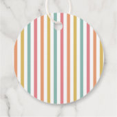 Étiquettes Cadeau Anniversaire de enfant de calligraphie arc-en-ciel (Dos)