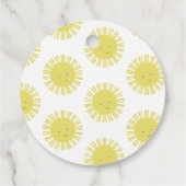 Étiquettes Cadeau Anniversaire de la fête du soleil (Dos)