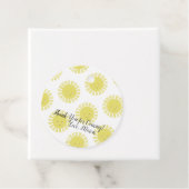 Étiquettes Cadeau Anniversaire de la fête du soleil (En situation)