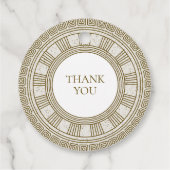 Étiquettes Cadeau Anniversaire de la Grèce antique  (Dos)