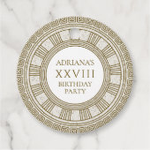 Étiquettes Cadeau Anniversaire de la Grèce antique  (Devant)
