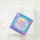 Étiquettes Cadeau anniversaire de la petite sirène (En situation)