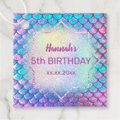 Étiquettes Cadeau anniversaire de la petite sirène (Devant)