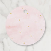 Étiquettes Cadeau Anniversaire de l'or rose petit Citrouille (Dos)