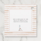 Étiquettes Cadeau Anniversaire de l'ours de mer Tan Striday (Dos)