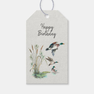 Étiquettes-cadeau Anniversaire de Mallard Ducks