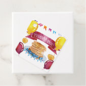 Étiquettes Cadeau Anniversaire du crêpe et du pyjama (En situation)