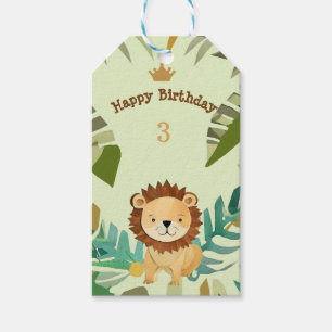 Étiquettes-cadeau Anniversaire du Prince de la Petite Jungle