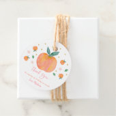 Étiquettes Cadeau Anniversaire d'une pêche douce (En situation)