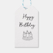 Étiquettes-cadeau anniversaire heureux (Devant)