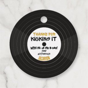 Étiquettes Cadeau Anniversaire Hip hop des années 90 Anniversaire/Ba