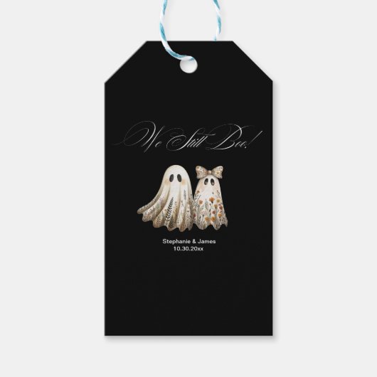 Étiquettes-cadeau Anniversaire Mariage À Thème Halloween mignon (Devant)