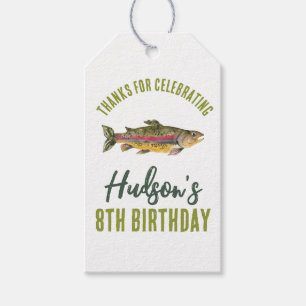Étiquettes-cadeau Anniversaire Pêche Favoriser Tags