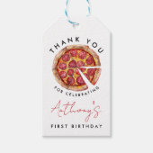 Étiquettes-cadeau Anniversaire Pizza (Devant)