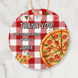 Étiquettes Cadeau Anniversaire Pizza Premier Anniversaire