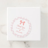 Étiquettes Cadeau Anniversaire rose En vichy rose rose (En situation)