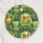 Étiquettes Cadeau Anniversaire Saint Patrick's Day Merci (Dos)