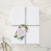 Étiquettes-cadeau Anniversaire tropical rose Aloha (Avec de la ficelle)
