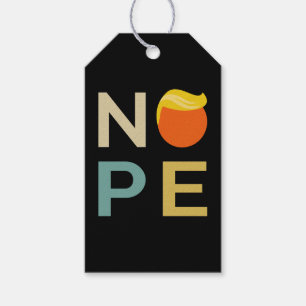 Étiquettes-cadeau Anti-Trump - Nope Edition III