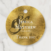 Étiquettes Cadeau Antique de luxe (Devant)