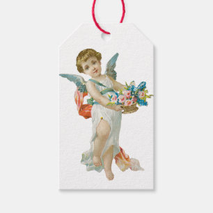 Étiquettes-cadeau Antique Valentine Cupid