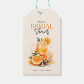 Étiquettes-cadeau Aperol Spritz Aquarelle Réception de Mariage (Devant)