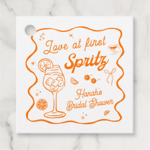 Étiquettes Cadeau Aperol Spritz Baby Shower de Mariée