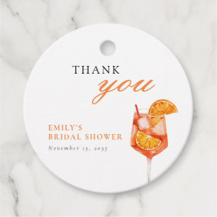 Étiquettes Cadeau Aperol Spritz Baby Shower Mariage