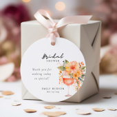 Étiquettes Cadeau Aperol Spritz Floral Mariage de Rêve