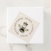 Étiquettes Cadeau Apiary De La Reine Abee Et De La Crème De La Couro (En situation)