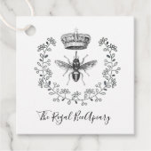 Étiquettes Cadeau Apiary Honey Bee Crown Laurel Beekeeper Beekeeper (Devant)