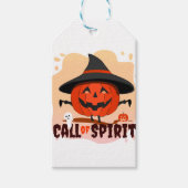 Étiquettes-cadeau Appel d'Halloween de l'esprit (Devant)
