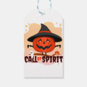 Étiquettes-cadeau Appel d'Halloween de l'esprit (Dos)