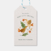 Étiquettes-cadeau Appel d'oiseaux | 12 Jour de Noël (Devant)