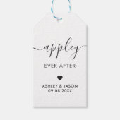 Étiquettes-cadeau Appley Ever After, Caramel Apple, Mariage (Devant)