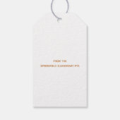 Étiquettes-cadeau Appréciation de l'enseignant Citrouille d'automne (Dos)