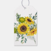 Étiquettes-cadeau Appréciation de l'enseignant du Merci de tournesol (Dos)