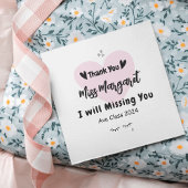 Étiquettes Cadeau Appréciation de l'enseignant Merci École sur mesur